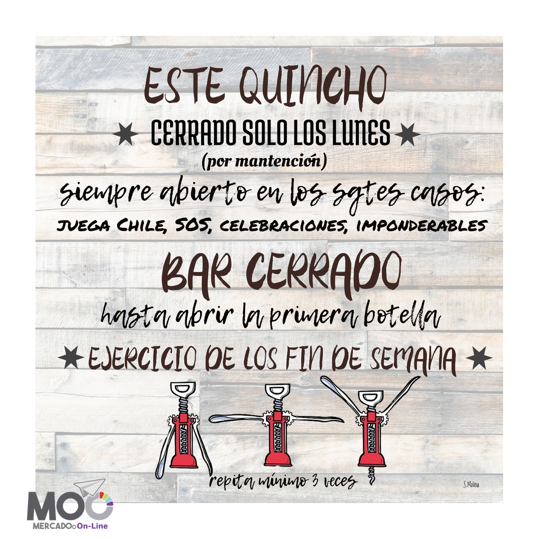 Cuadro de Madera "Este Quincho"
