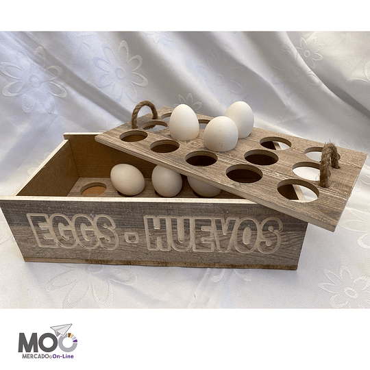 Caja de Madera para los Huevos 