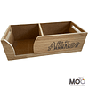 Caja de madera Servilletero y Aliños 