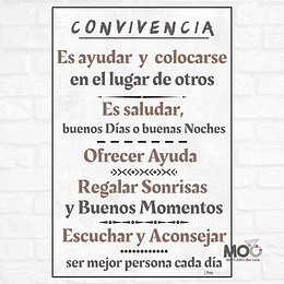 Cuadro de Madera "Convivencia"