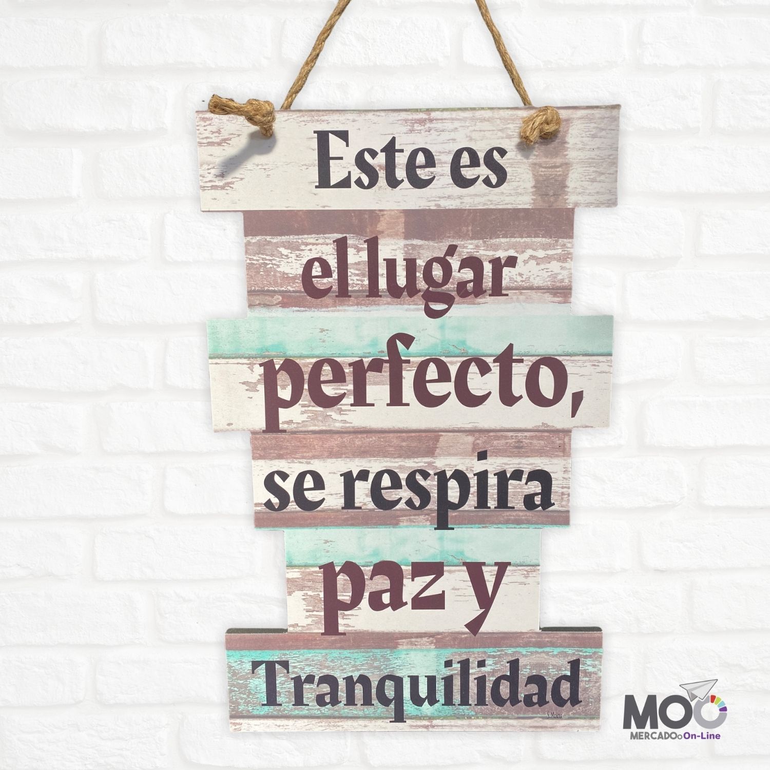 Cuadro de Madera "Este es el Lugar"