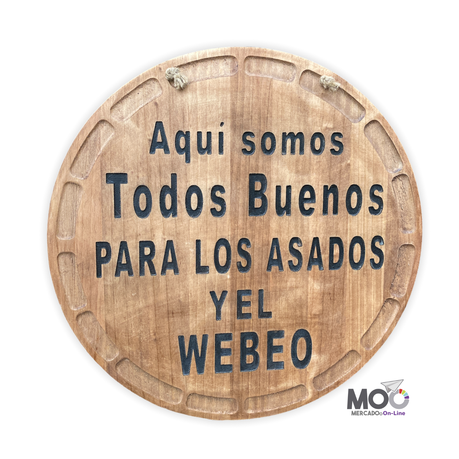 Cuadro de Madera Circular - "WEBEO"