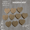 Corazones, Estrellas o Mix de 10 cm en MDF - Para Pintar