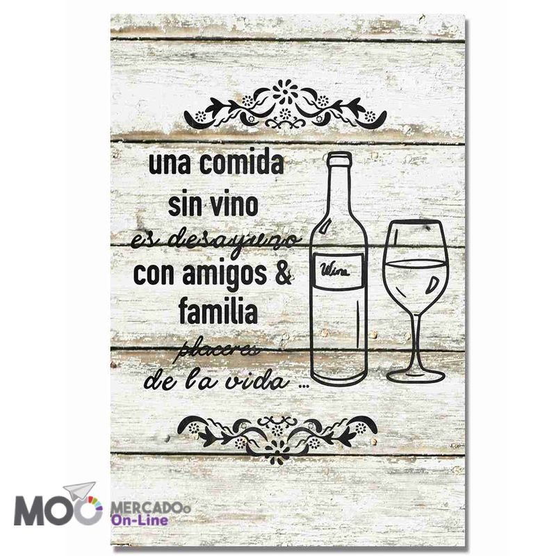 CUADRO "VINO Y AMIGOS"