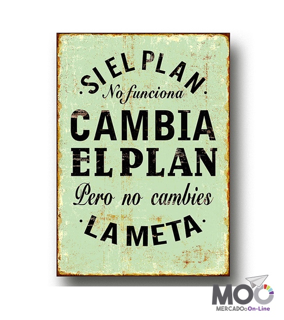 Cuadro de Madera "El Plan"