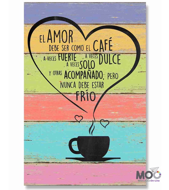 Cuadro de Madera "El Amor"