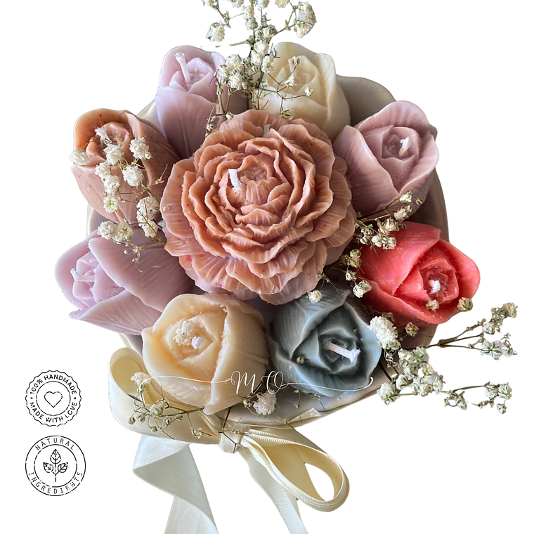 Bouquet o Arreglo Tulipanes y Peonía 4