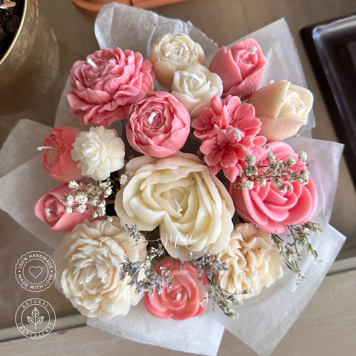 Bouquet de 16 Flores de Velas 1