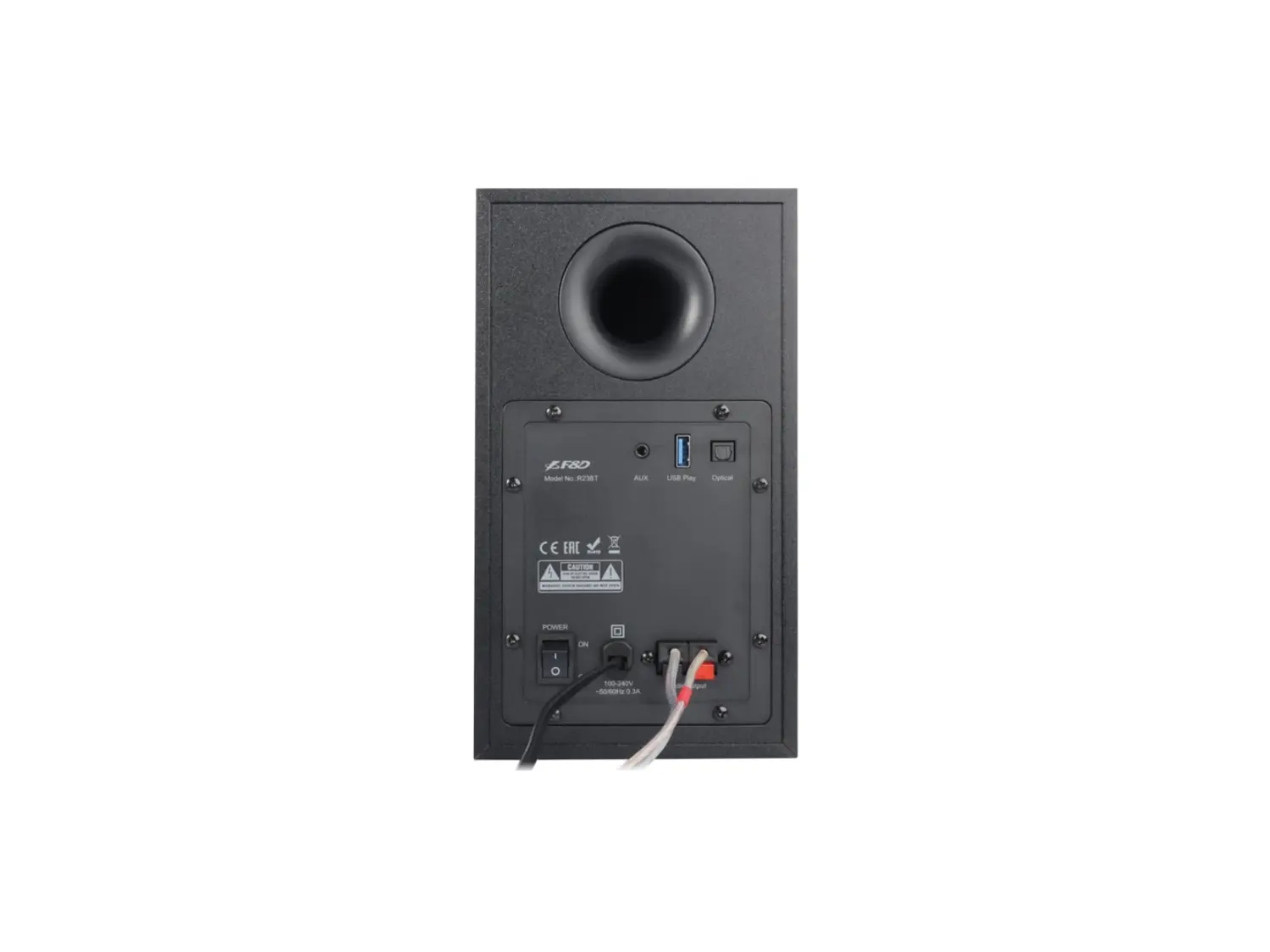 Parlante Fenda R23BT 2.0, 60W RMS, Bluetooth, Aux, Óptico, USB, Color Negro 4