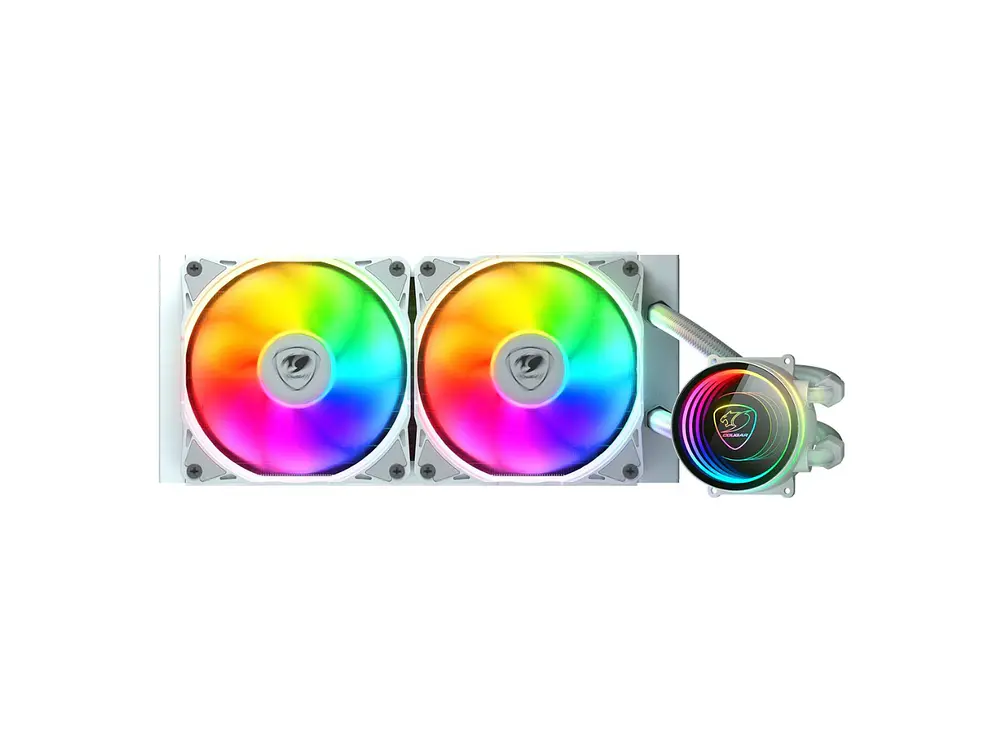 Refrigeración Líquida CPU Cougar Poseidon Elite 240 ARGB, AM5, LGA1700, Color Blanco 1