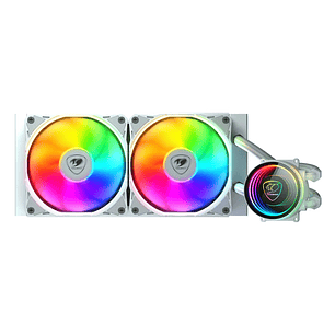 Refrigeración Líquida CPU Cougar Poseidon Elite 240 ARGB, AM5, LGA1700, Color Blanco
