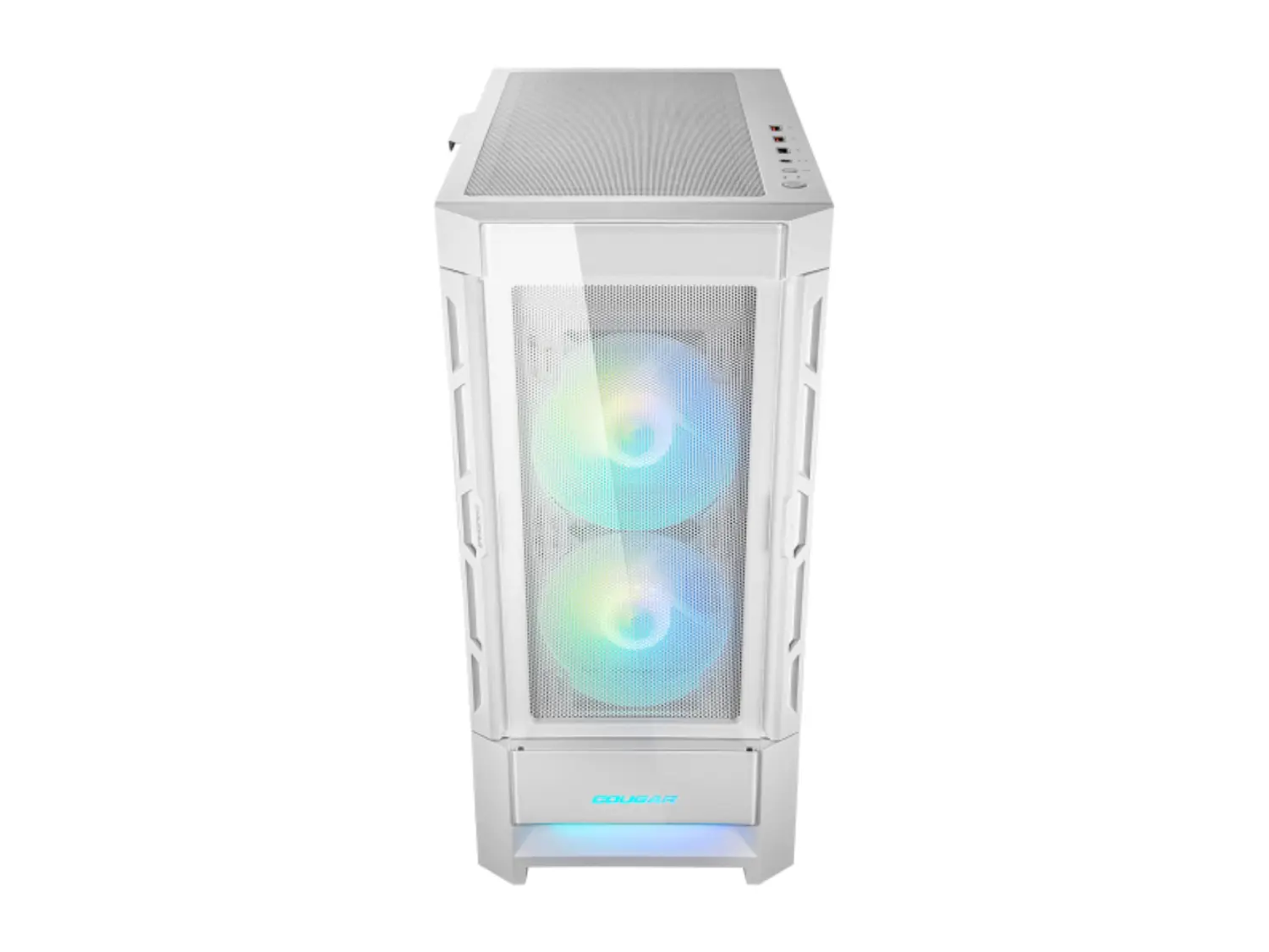 Gabinete Pc Cougar Duoface RGB + 3 Ventiladores, Color Blanco 2