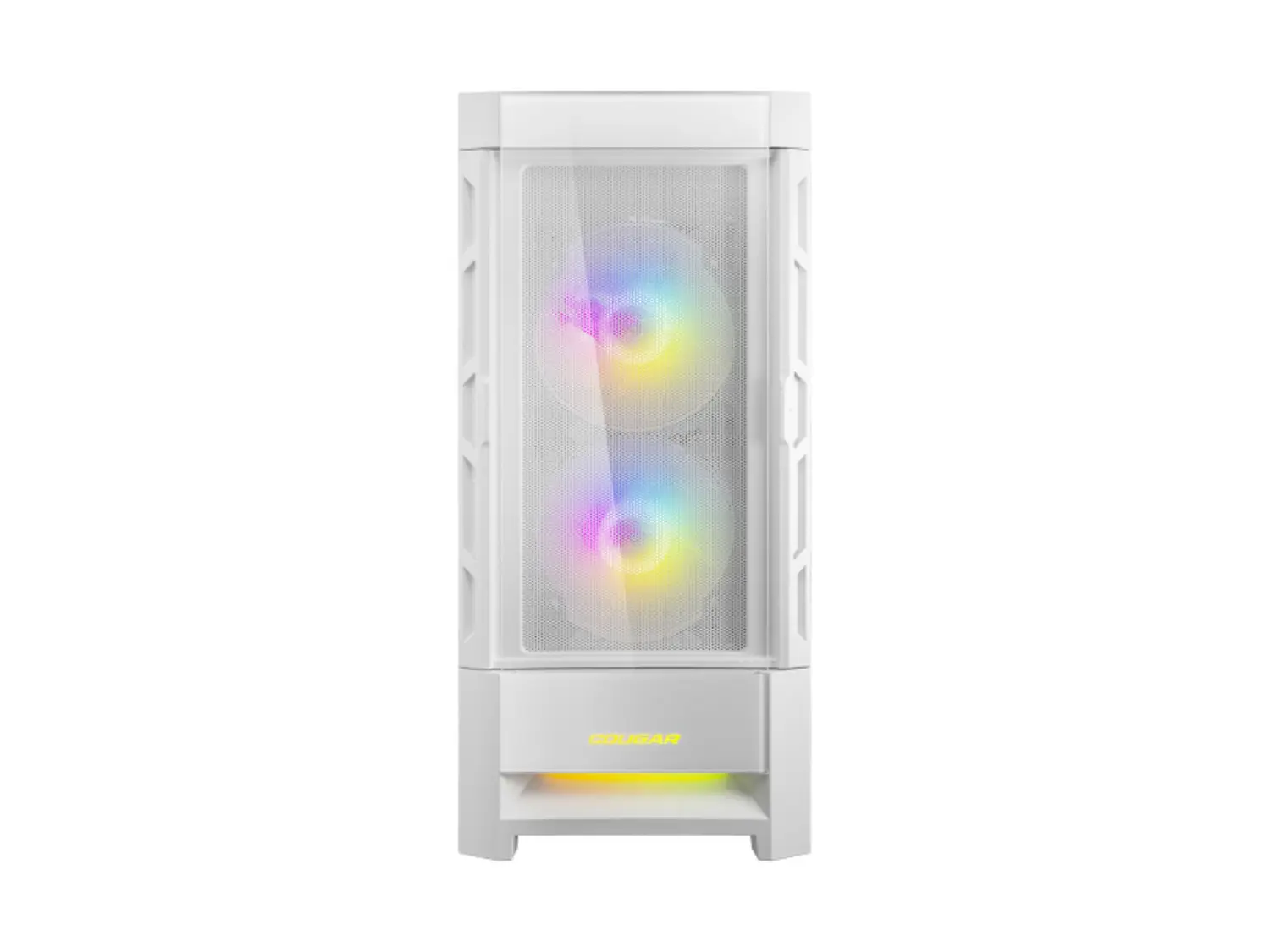 Gabinete Pc Cougar Duoface RGB + 3 Ventiladores, Color Blanco 3