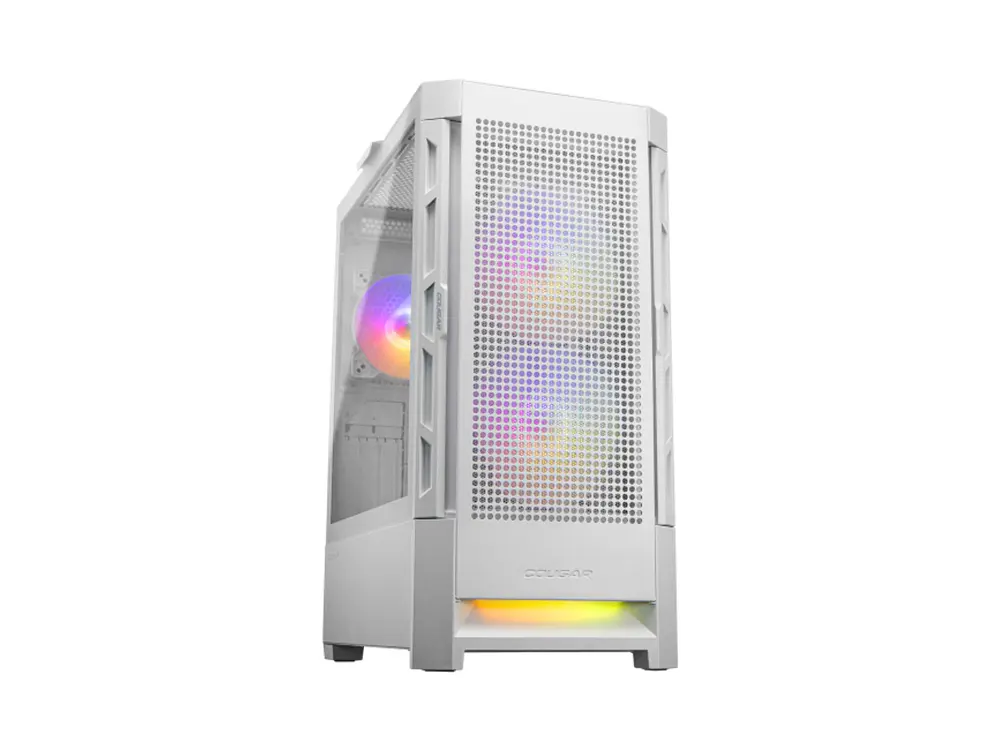 Gabinete Pc Cougar Duoface RGB + 3 Ventiladores, Color Blanco 1