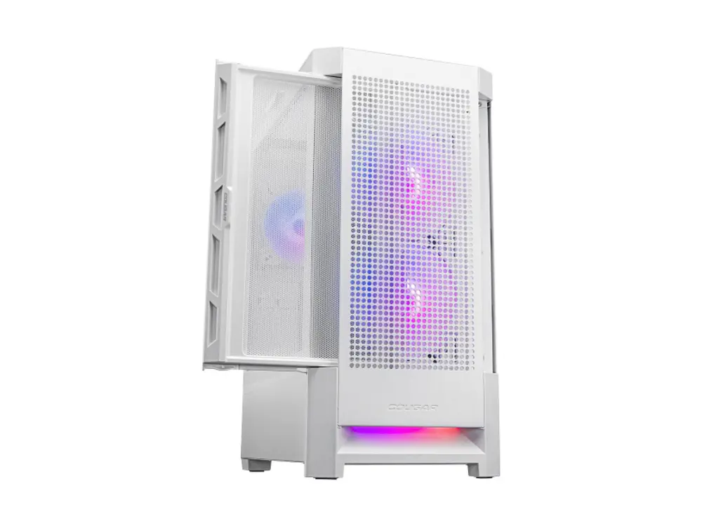 Gabinete Pc Cougar Duoface RGB + 3 Ventiladores, Color Blanco 4