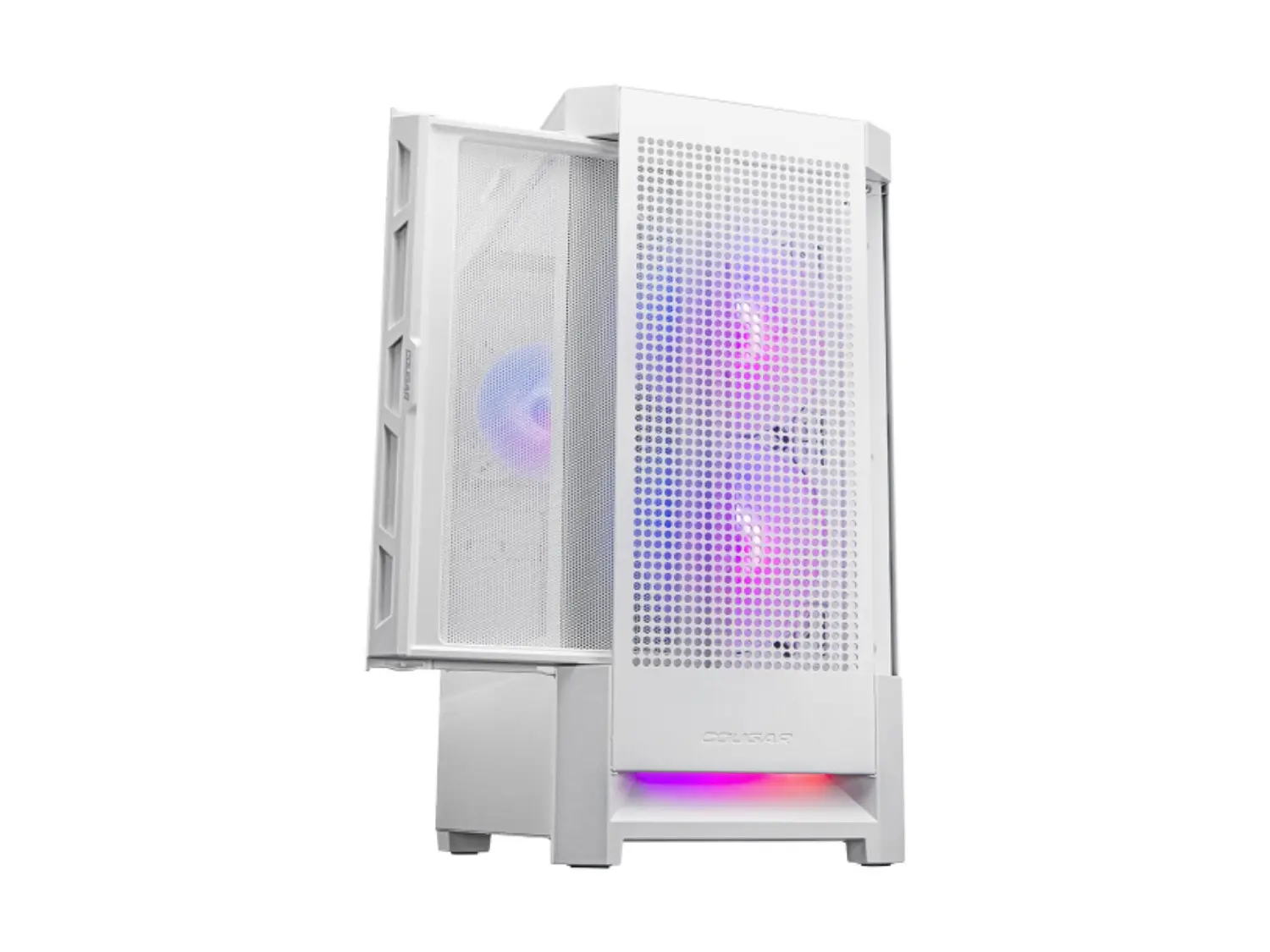 Gabinete Pc Cougar Duoface RGB + 3 Ventiladores, Color Blanco 4