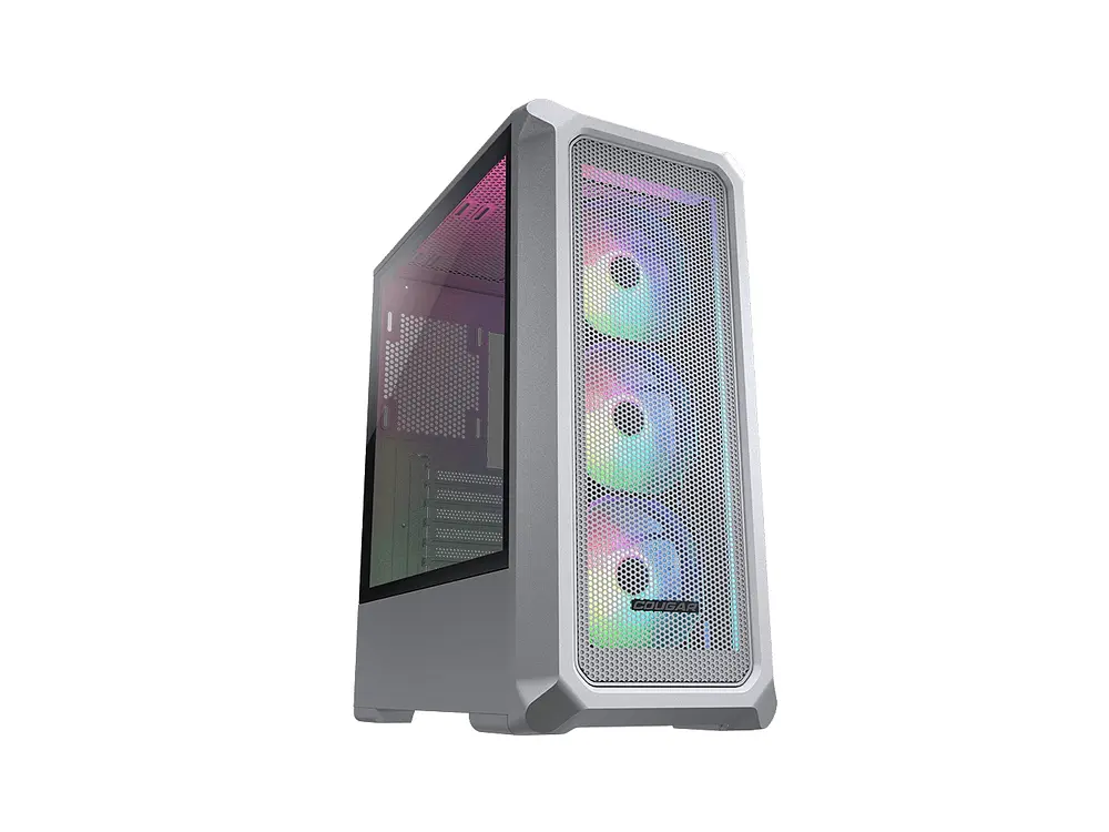 Gabinete Pc Cougar Archon 2 Mesh RGB + 3 Ventiladores, Color Blanco 1