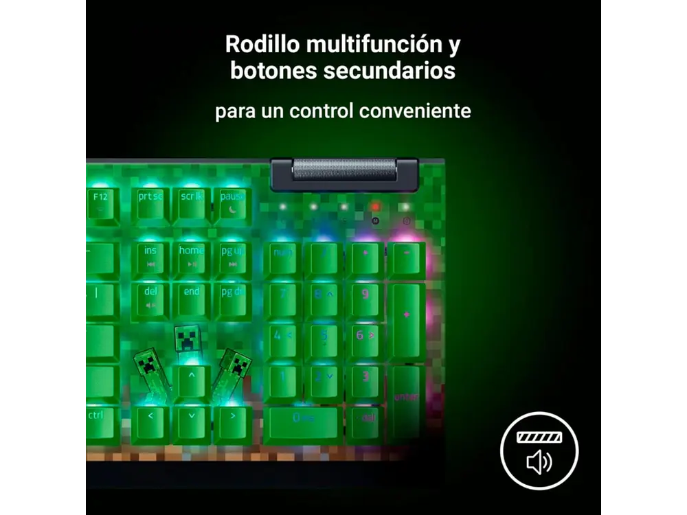 Teclado Gamer Razer Blackwidow V4 X Minecraft , Switch Verde (US) 6