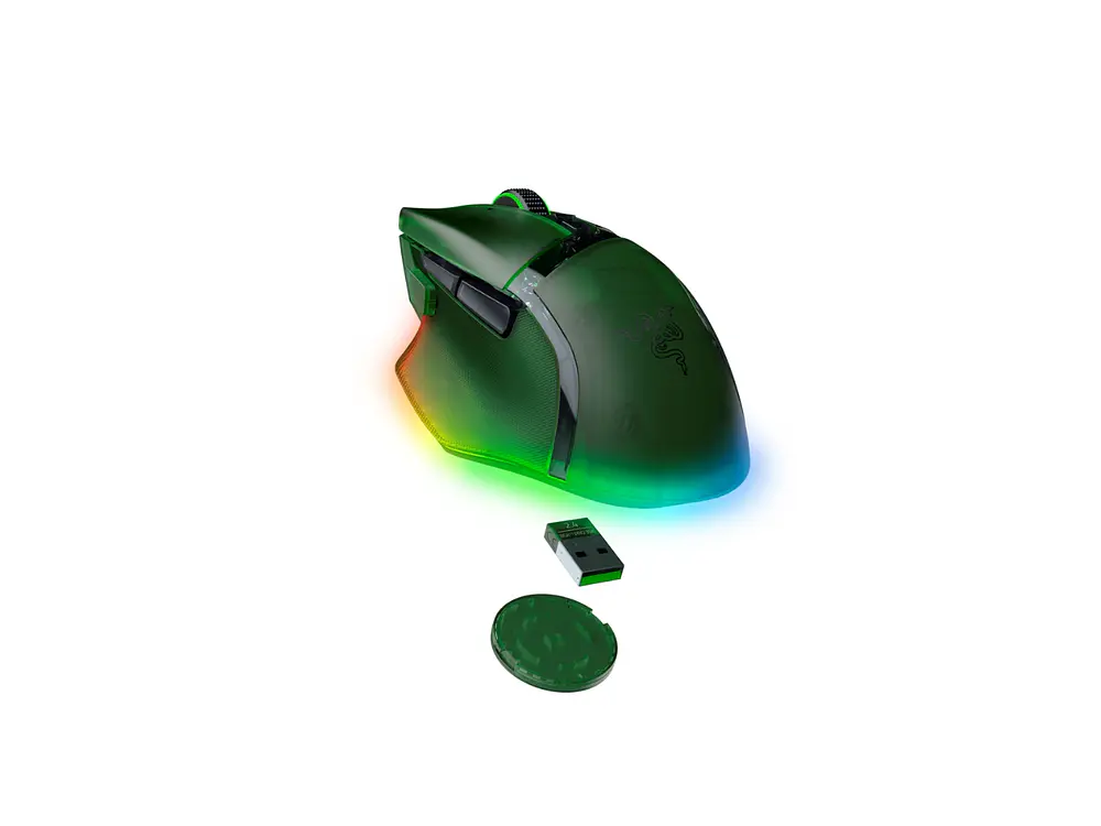 Mouse Gamer Razer Basilisk V3 PRO 35k Panthom, Color Verde Negro 2