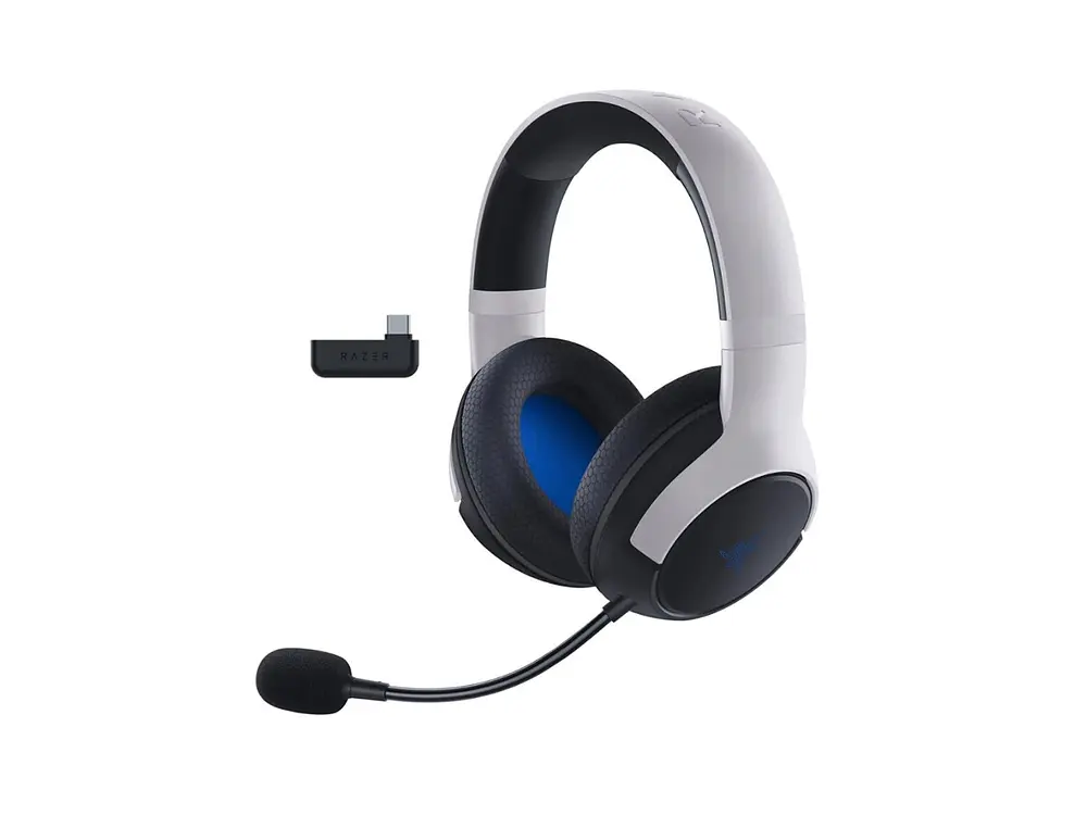 Audifono Gamer Razer Kaira Inalámbrico Para Playstation, Color Blanco 2