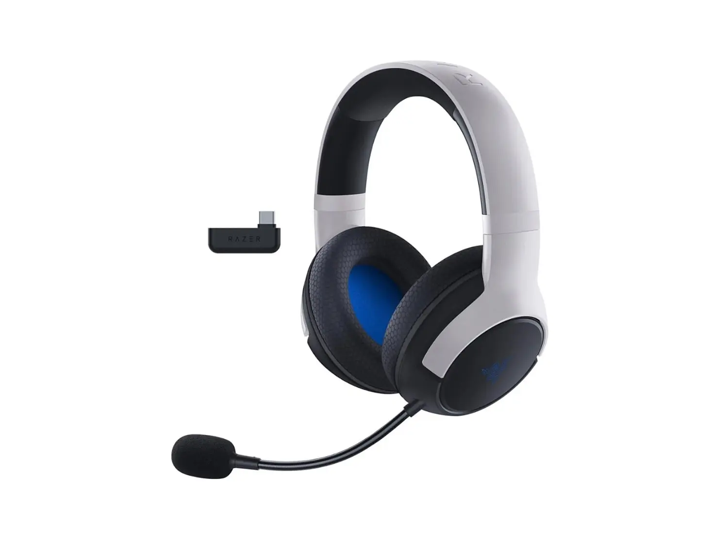 Audifono Gamer Razer Kaira Inalámbrico Para Playstation, Color Blanco 2
