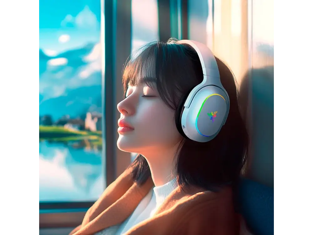 Audifono Gamer Razer Barracuda X Chroma Inalámbrico, Color Blanco 5