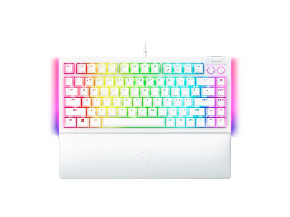 Teclado Gamer Razer Blackwidow V4 Mercury 75%, Switch Naranjos, Inglés 1