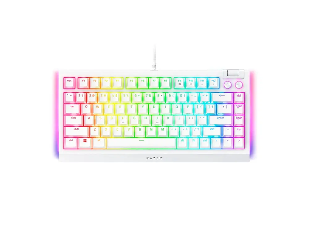 Teclado Gamer Razer Blackwidow V4 Mercury 75%, Switch Naranjos, Inglés 4