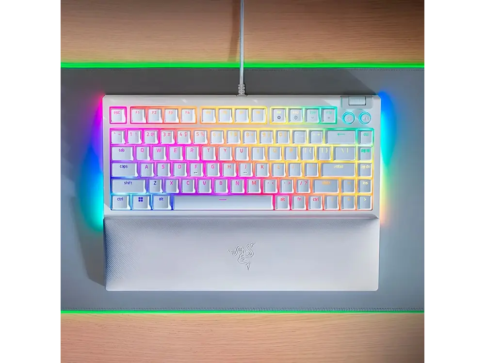 Teclado Gamer Razer Blackwidow V4 Mercury 75%, Switch Naranjos, Inglés 5