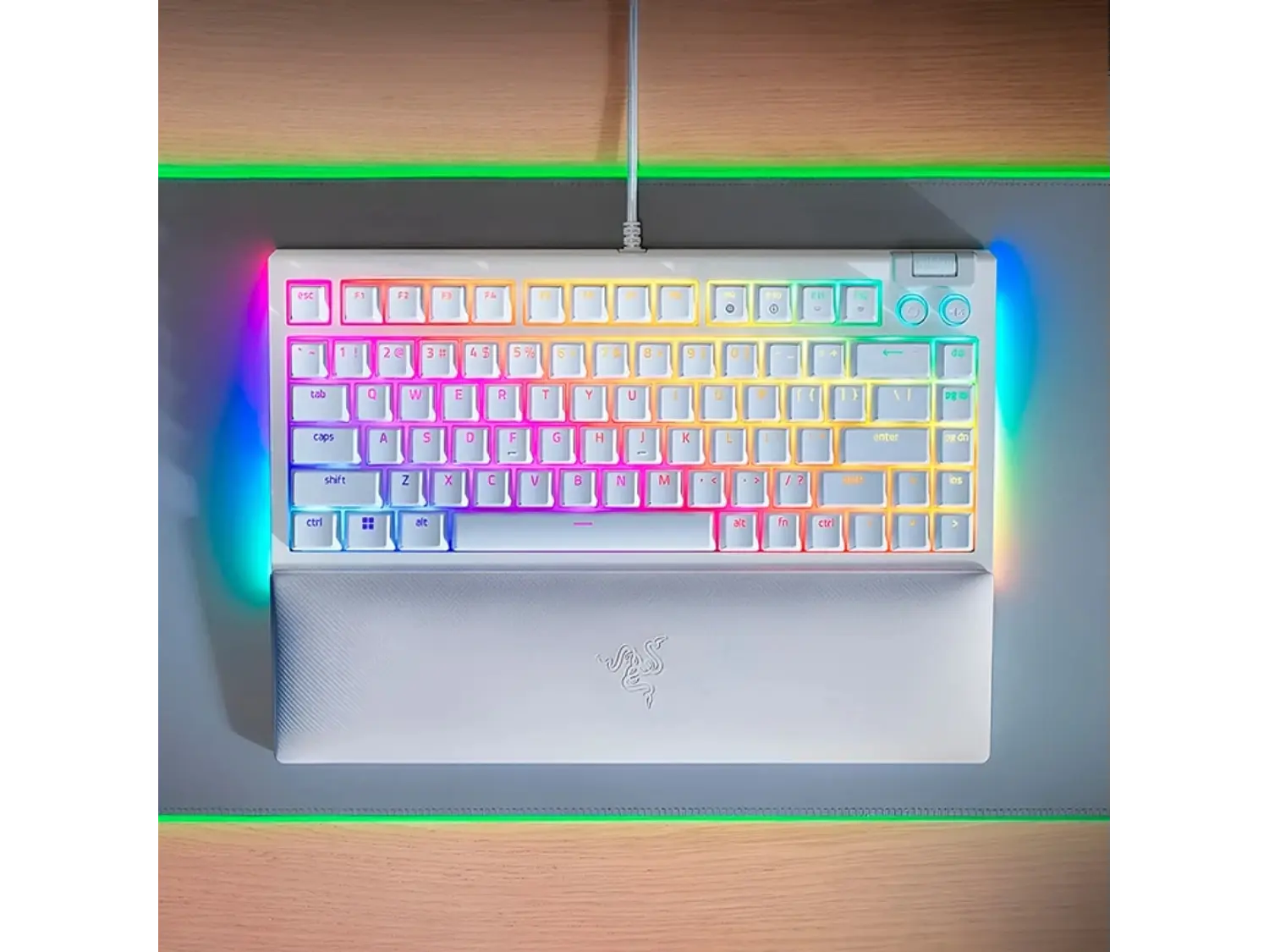 Teclado Gamer Razer Blackwidow V4 Mercury 75%, Switch Naranjos, Inglés 5