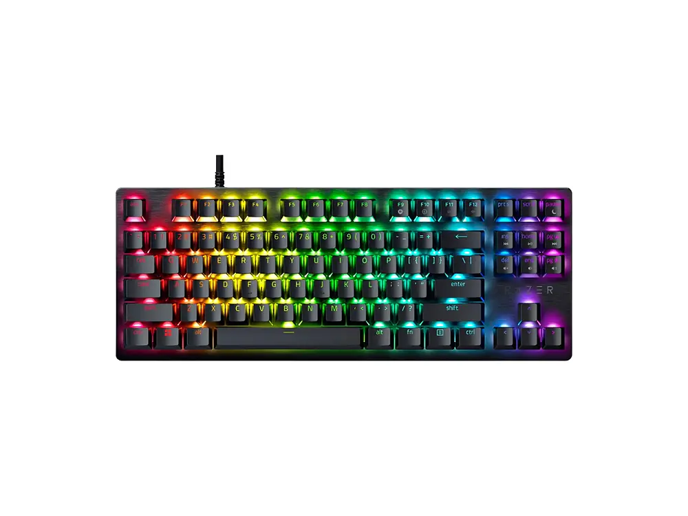 Teclado Gamer Razer Huntsman V3 X TKL, Switch Morados, Español 1