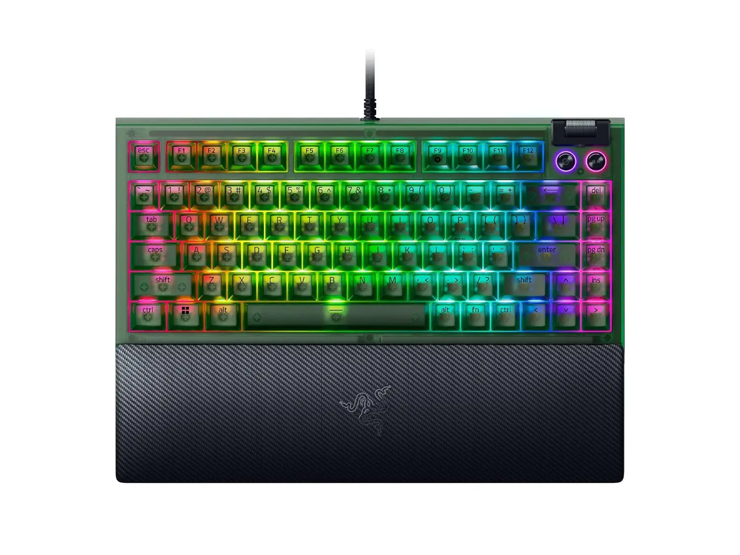 Teclado Gamer Razer Blackwidow V4 75% Verde Phantom, EN 1
