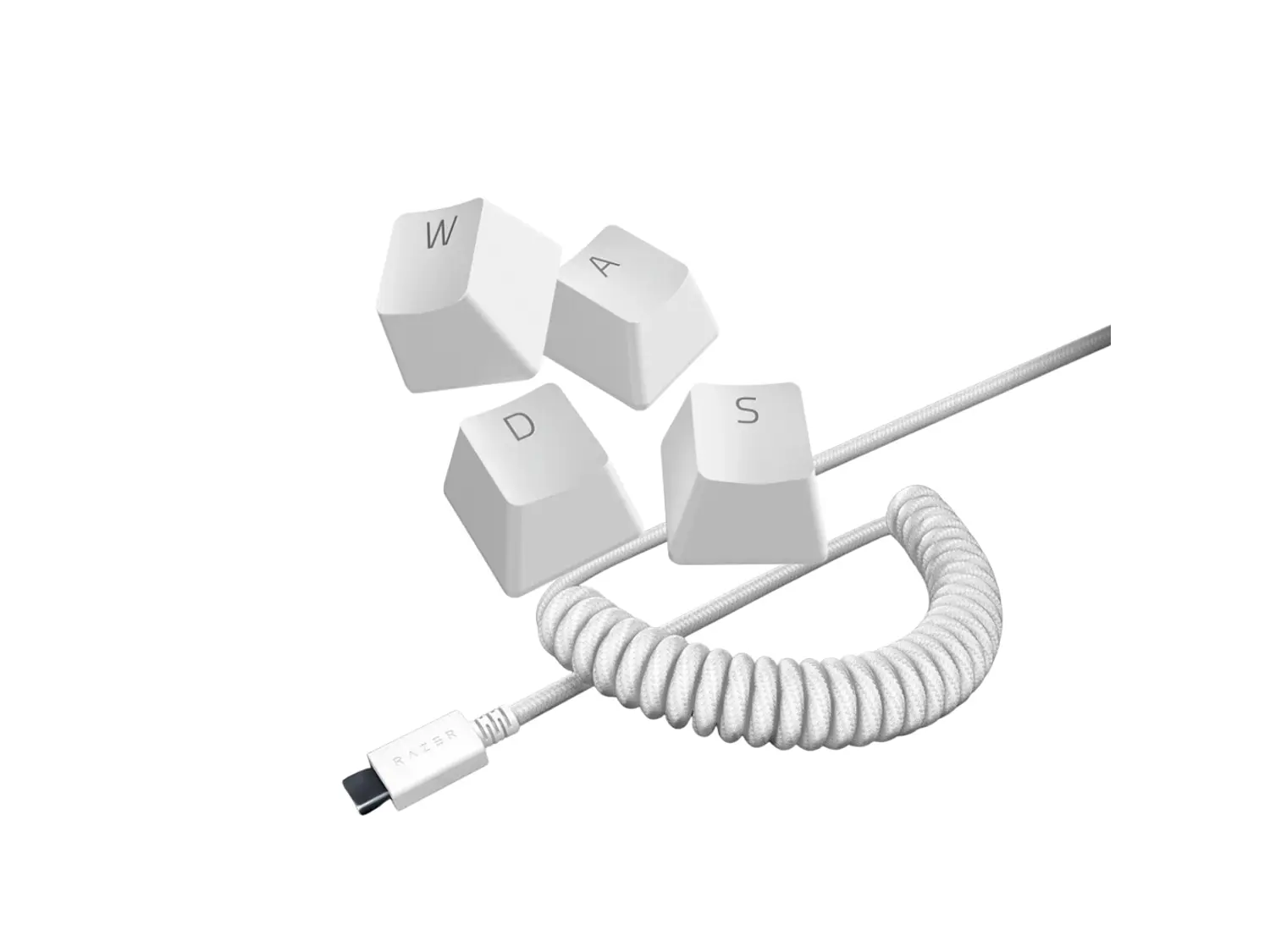 Razer Pack Keycap PBT + Coiled Cable Mercury 2