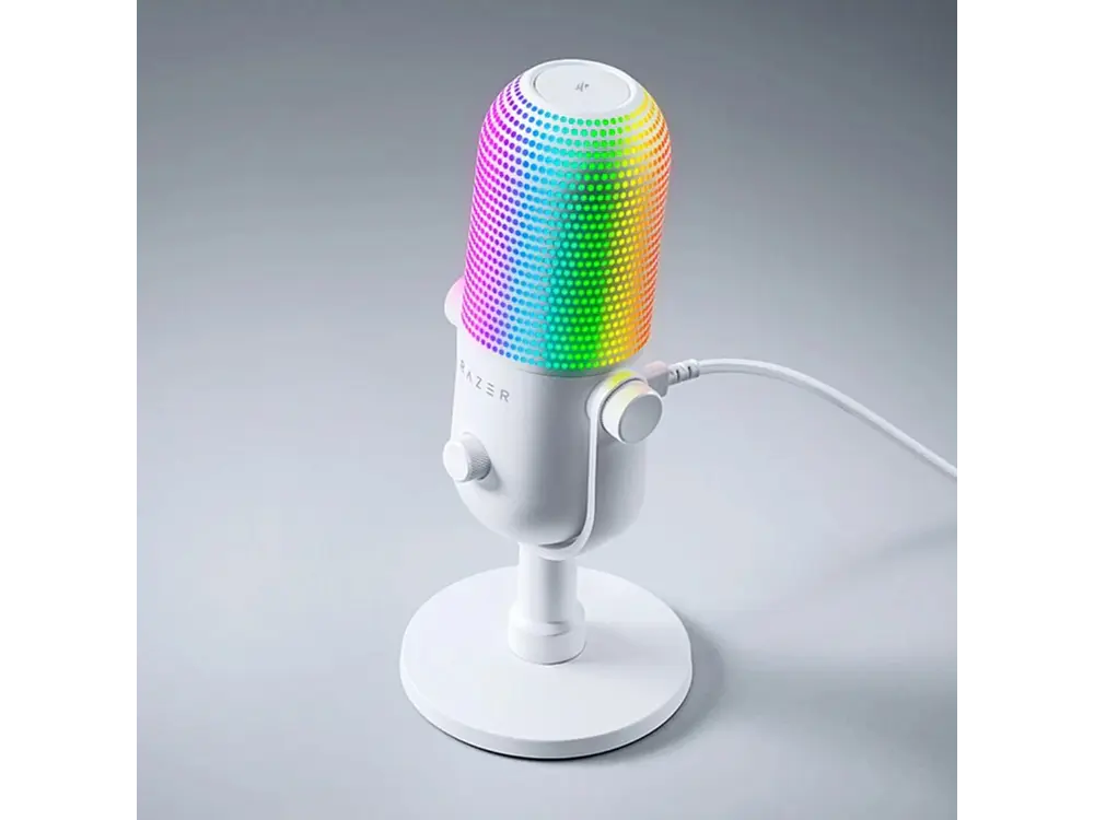 Micrófono Gamer Razer Seiren V3 Chroma, Color Blanco 4
