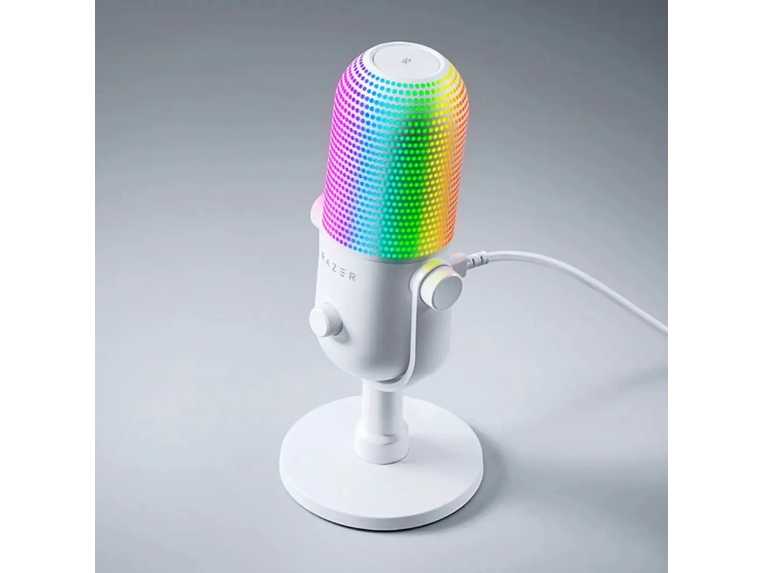 Micrófono Gamer Razer Seiren V3 Chroma, Color Blanco 4