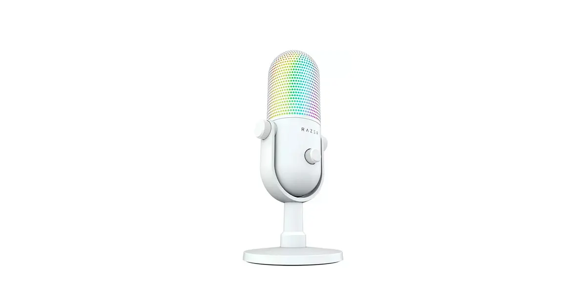 Micrófono Gamer Razer Seiren V3 Chroma, Color Blanco