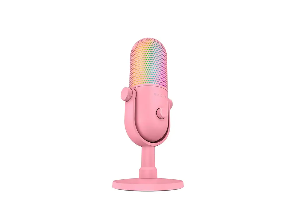 Micrófono Gamer Razer Seiren V3 Chroma Quartz, Color Rosado 1