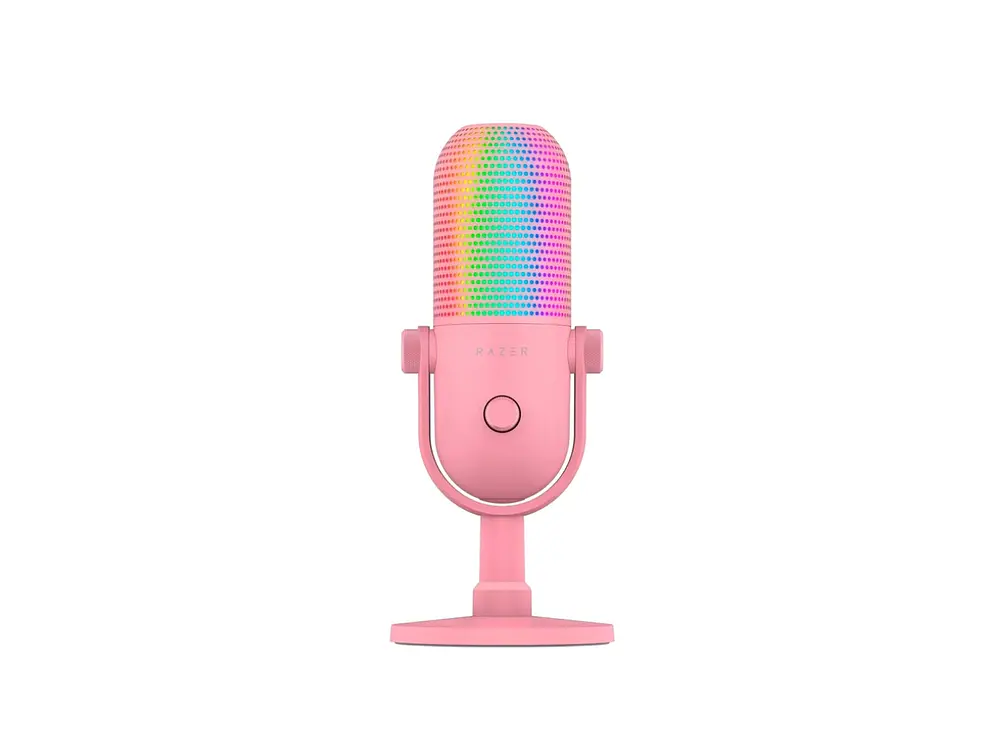 Micrófono Gamer Razer Seiren V3 Chroma Quartz, Color Rosado 2