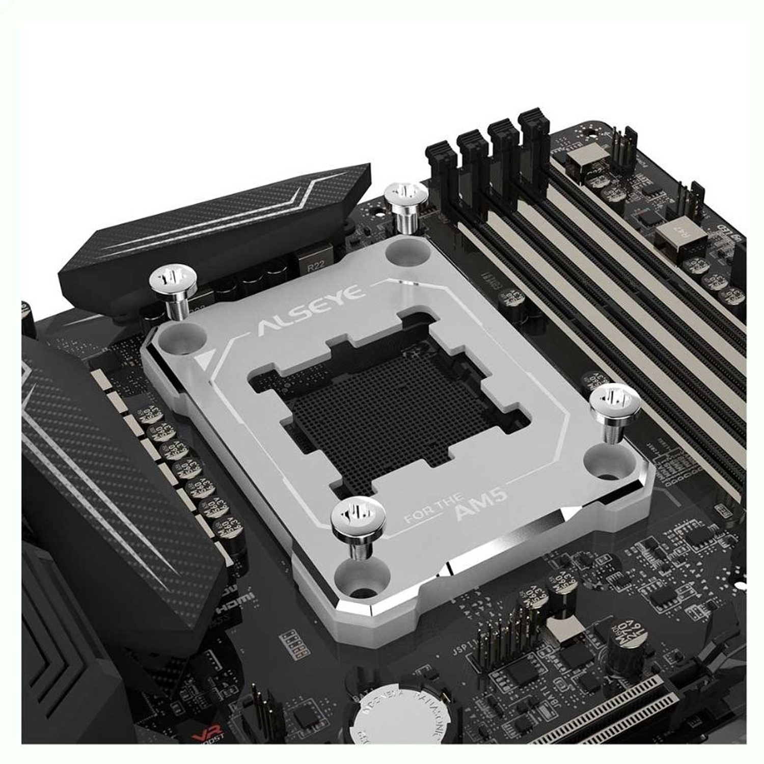 Bracket CPU Alseye Para AM5, Color Plateado 3