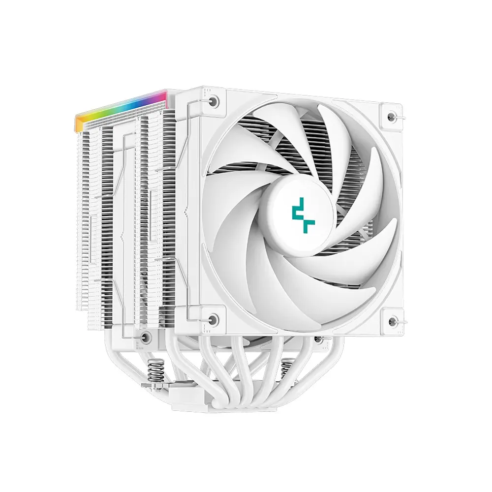 Cooler CPU DeepCool AK620, ARGB, Dual Fan, Digital Blanco, AM5, LGA1851 2
