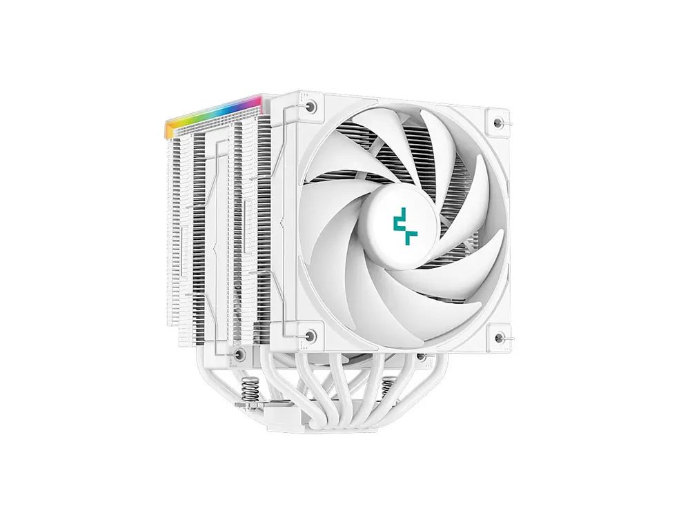 Cooler CPU DeepCool AK620, ARGB, Dual Fan, Digital Blanco, AM5, LGA1851 2