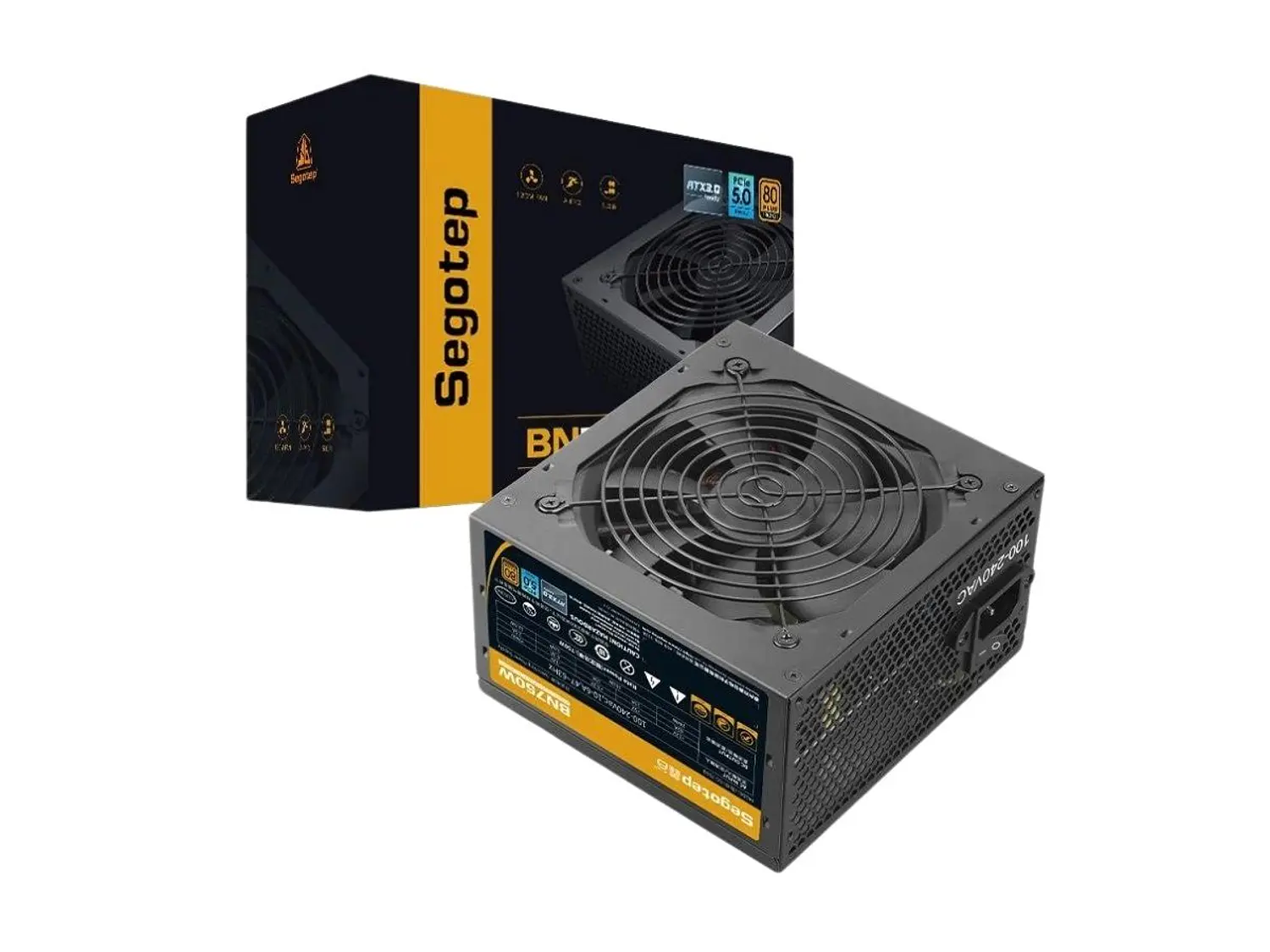 Fuente de Poder 650W Segotep BN650W, 80 Plus Bronce, Color Negro 1