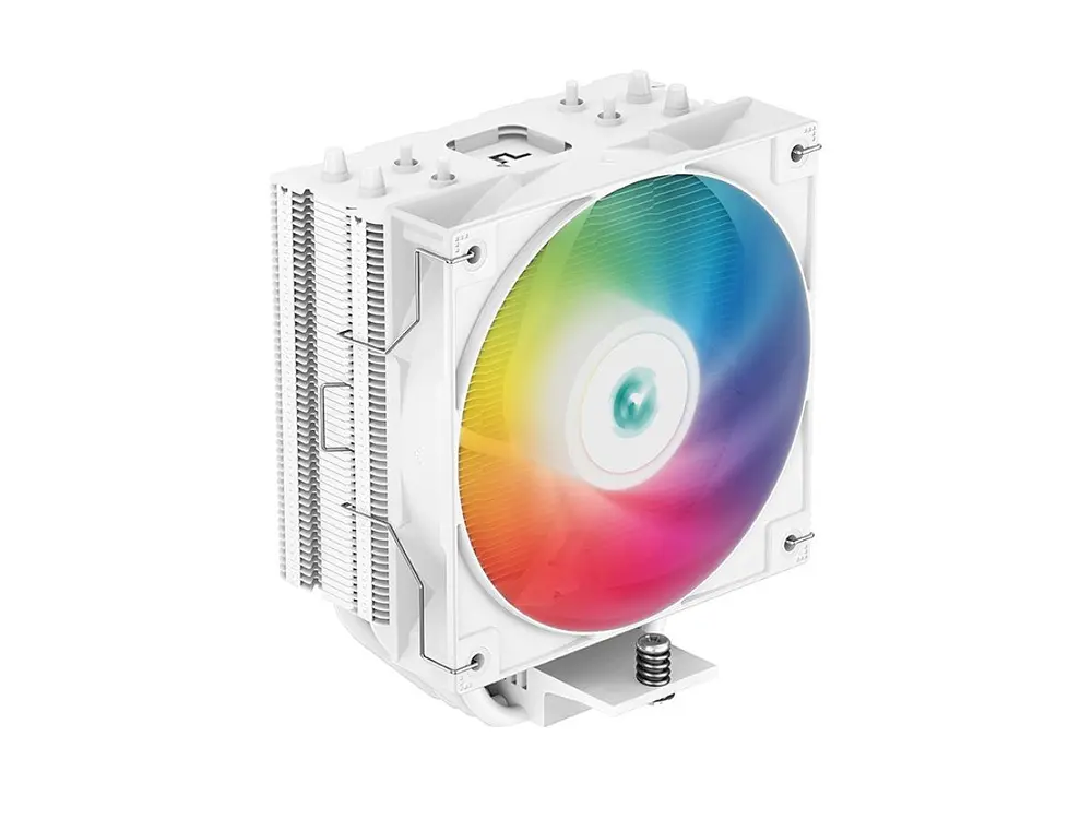 Disipador CPU DeepCool AG400 ARGB, Color Blanco, AM5, LGA1851  1