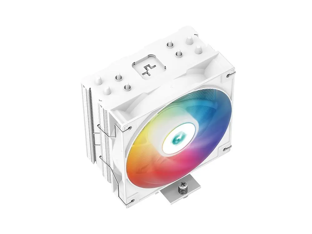 Disipador CPU DeepCool AG400 ARGB, Color Blanco, AM5, LGA1851  3