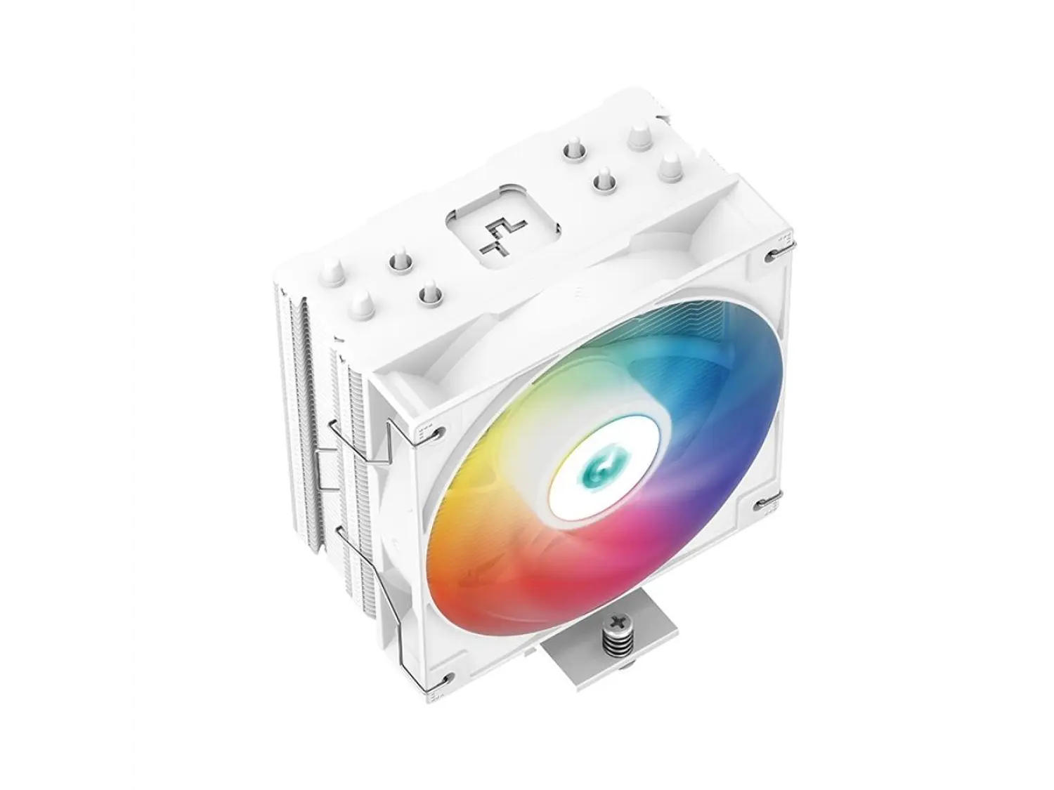 Disipador CPU DeepCool AG400 ARGB, Color Blanco, AM5, LGA1851  3