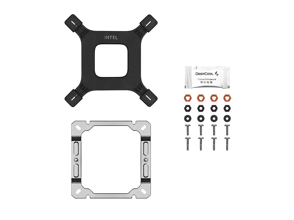 Disipador CPU DeepCool AG400 ARGB, Color Blanco, AM5, LGA1851  5