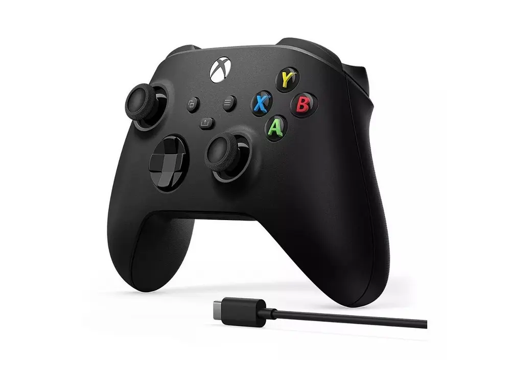 Control inalámbrico Xbox Series Xs Carbon Black + Cable USB-C 1