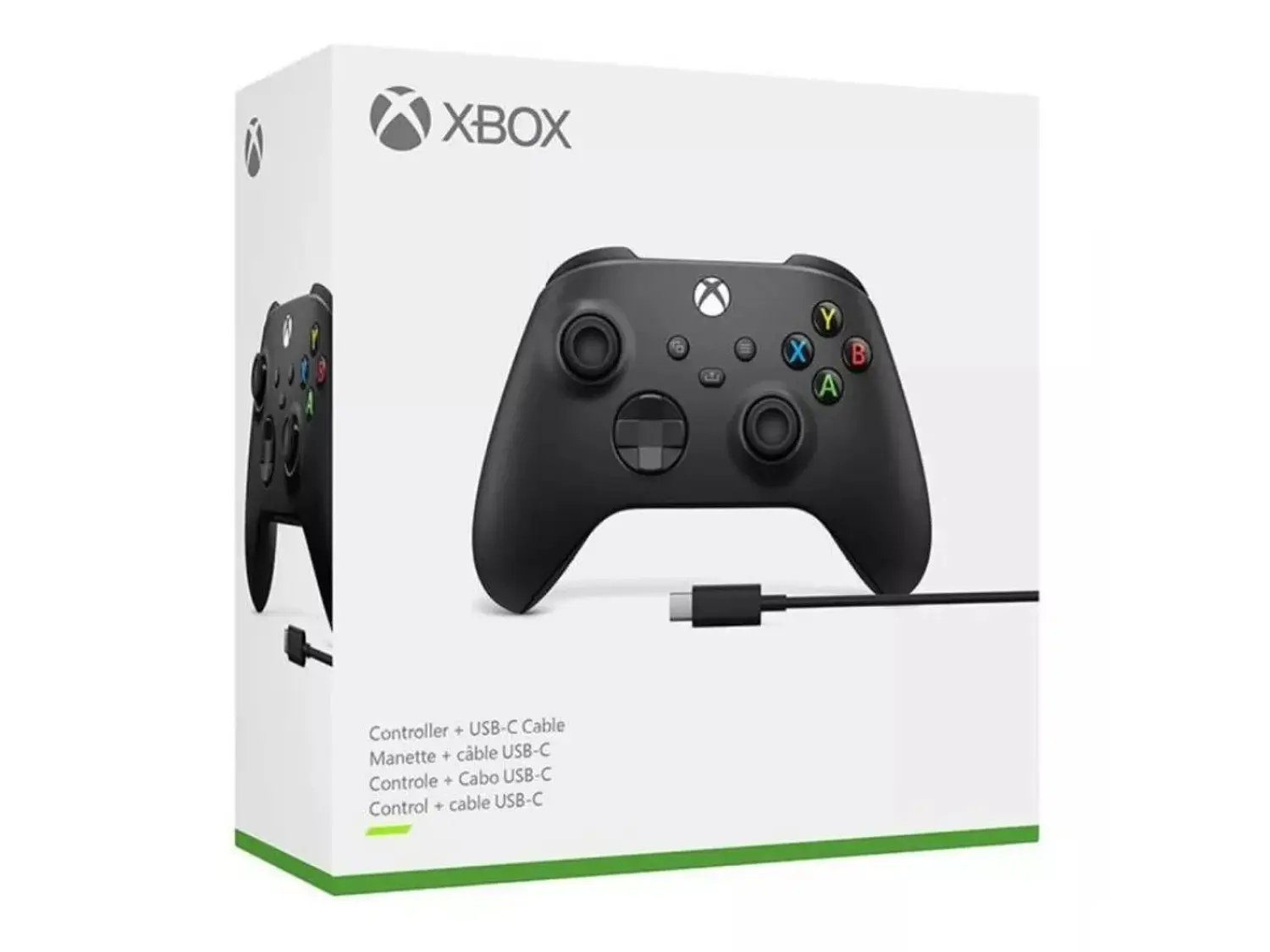 Control inalámbrico Xbox Series Xs Carbon Black + Cable USB-C 2