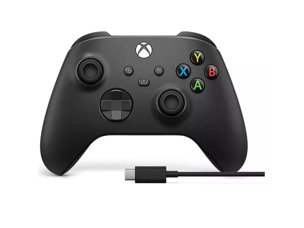 Control inalámbrico Xbox Series Xs Carbon Black + Cable USB-C 3