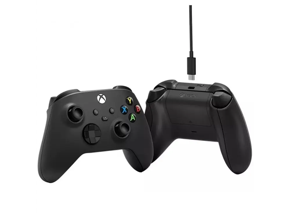 Control inalámbrico Xbox Series Xs Carbon Black + Cable USB-C 4
